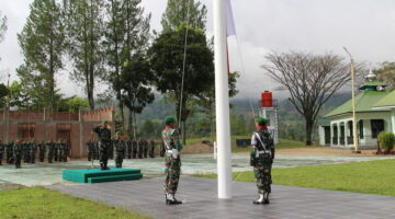 Danramil 07/ Blangjerango Bacakan Amanat Panglima TNI Dalam Gelaran Upacara Bulanan 17 Oktober 2024