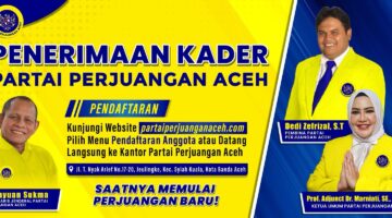 Partai Perjuangan Aceh Buka Pendaftaran Kader, Saatnya Memulai Perjuangan Baru!